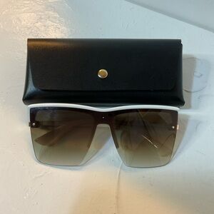 Black & White Sunglasses with Case